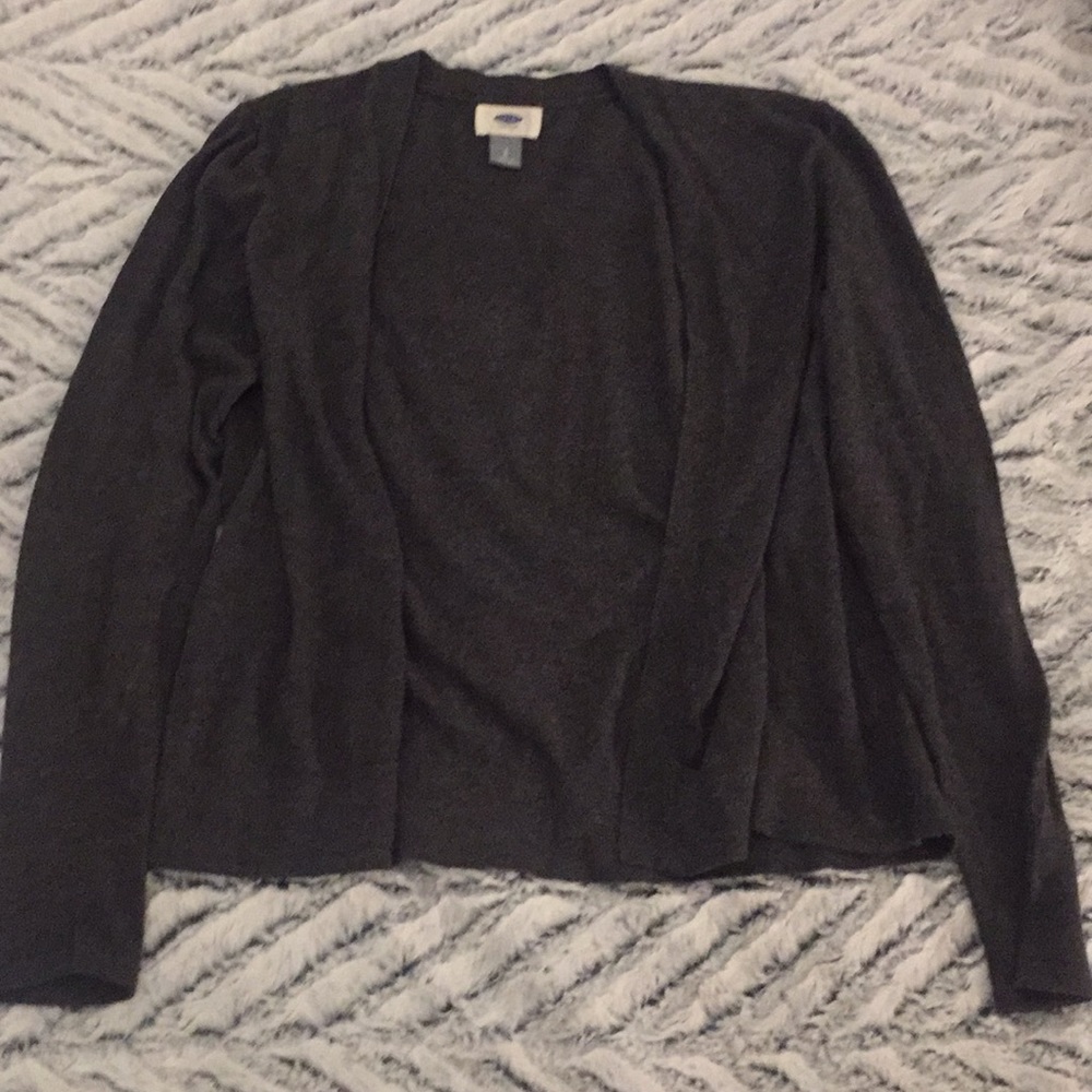 Gray cardigan